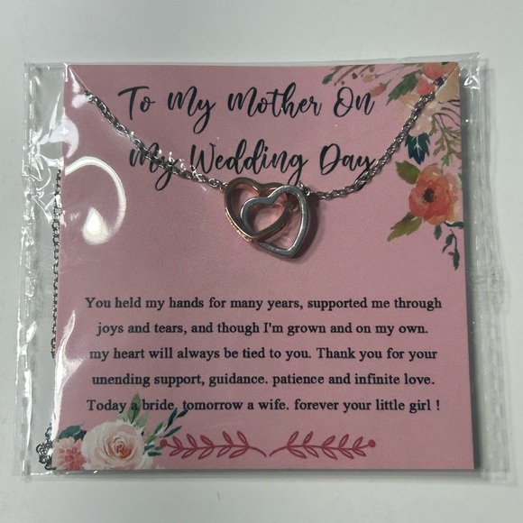 Mother of the Bride Necklace Bride To My Mother On My Wedding day - Picture 1 of 6